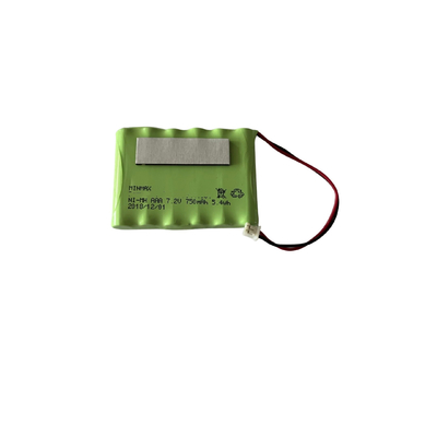 High Temperature Ni-Mh Battery Pack 7.2V 750mAh Charge &amp; Discharge Temperature -20℃~+70℃